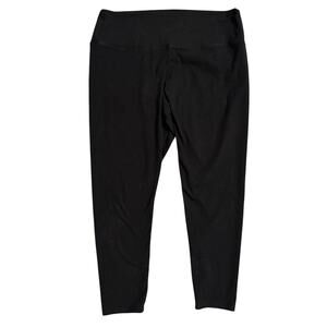 Nordstrom Women’s 3X Black Cotton Blend Athletic Leggings Wide Waistband